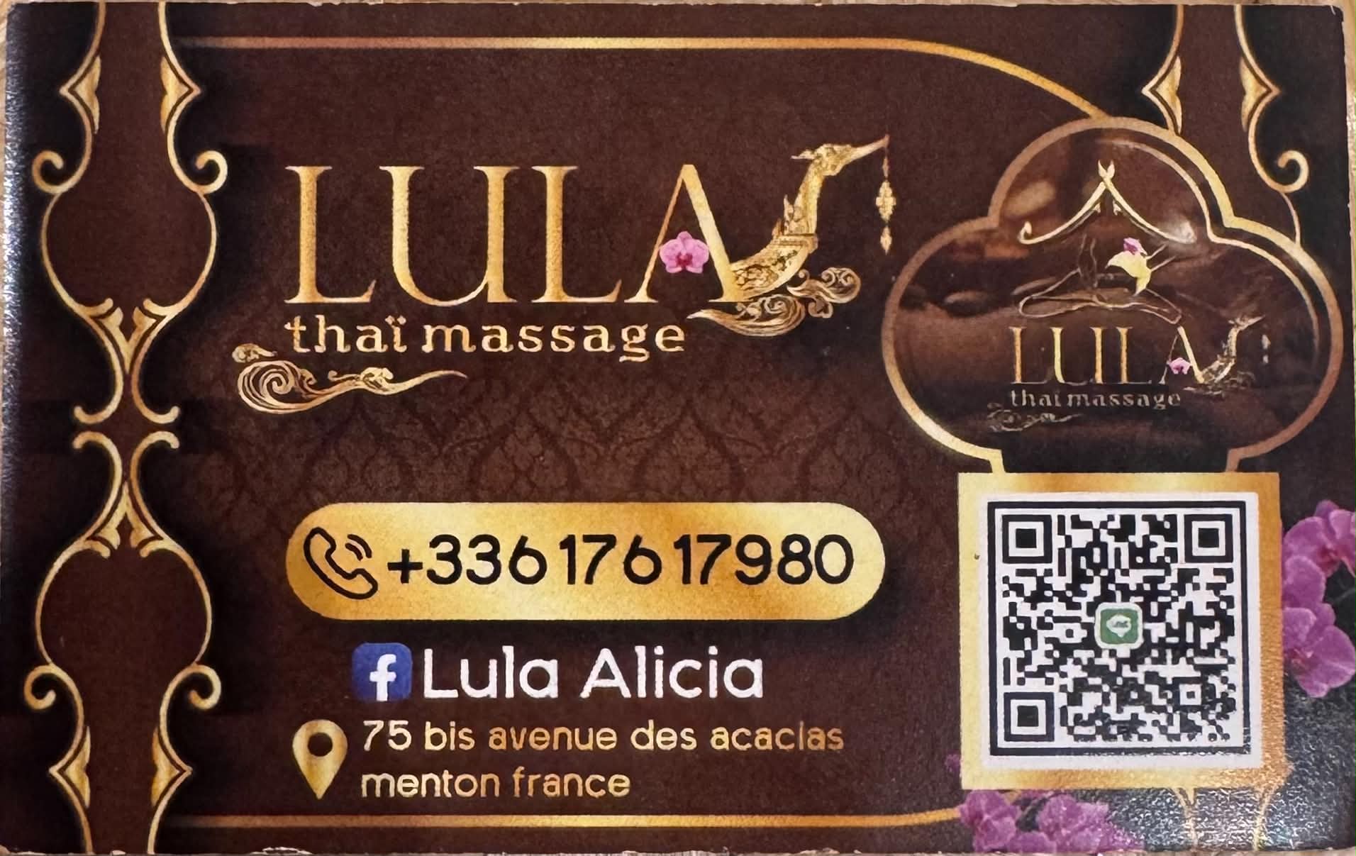 Notre carte de visite - Lula Thai Massage